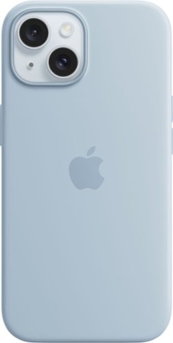 Apple - iPhone 15 Silicone Case with MagSafe - Light Blue