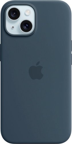 Apple - iPhone 15 Silicone Case with MagSafe - Storm Blue