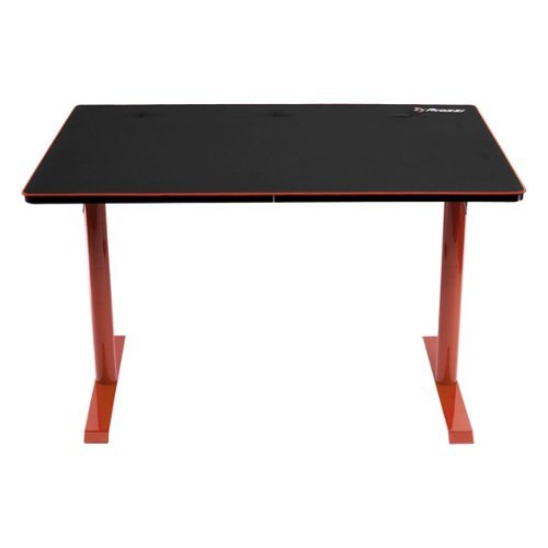 Arozzi - Arena Leggero Gaming Desk - Red with Black Accents