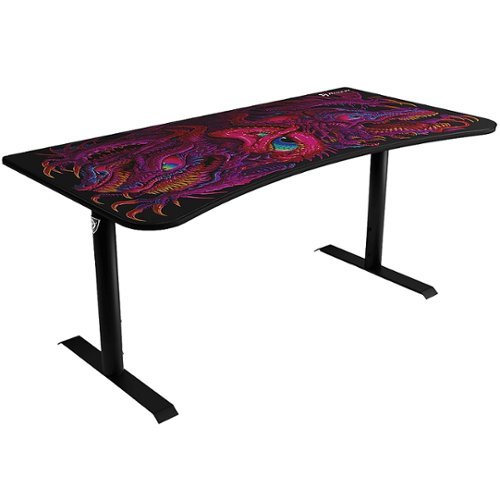 Arozzi - Arena Ultrawide Curved Gaming Desk - Crawling Chaos