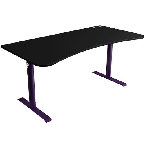 Arozzi - Arena Ultrawide Curved Gaming Desk - Deep Purple