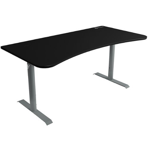 Arozzi - Arena Ultrawide Curved Gaming Desk - Frozen Grey