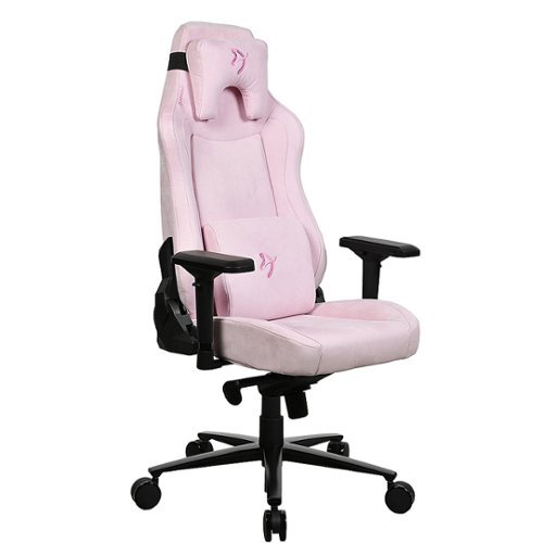 Arozzi - Vernazza Series Top-Tier Premium Supersoft Upholstery Fabric Gaming Chair - Pink