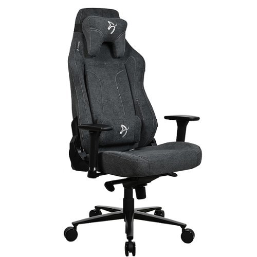 Arozzi - Vernazza Series XL Soft Fabric Gaming Chair - Dark Grey