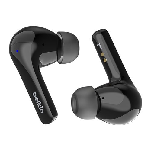 Belkin - SoundForm™ Motion True Wireless Noise Cancelling Earbuds with Wireless Charging Case - Black