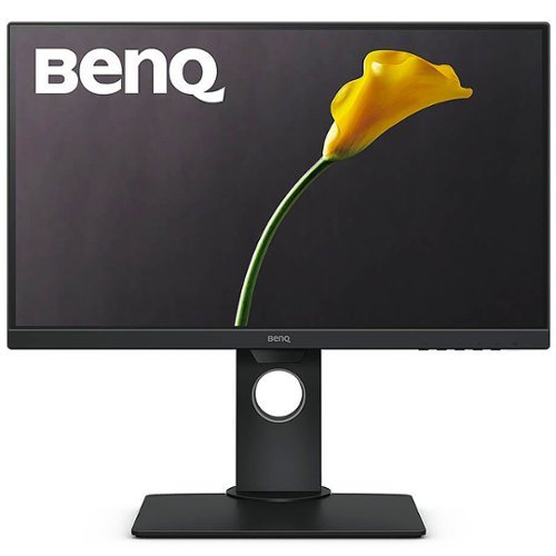 BenQ - GW2480T 24" IPS LED 1080p Monitor FHD 60Hz Height Adjustable with Brightness Intelligence (VGA/HDMI/DP) - Black/Metallic Gray