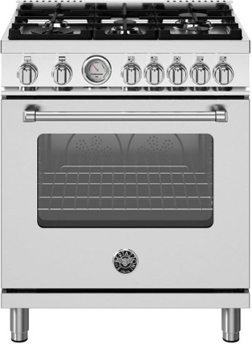 Bertazzoni - 30" Master Series range - Gas oven - 5 aluminum burners - Stainless Steel