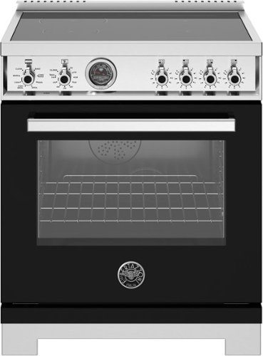 Bertazzoni - 30" Professional Series range - Electric self clean oven - 4 induction zones - Black