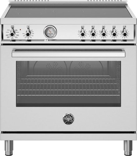 Bertazzoni - 36" Professional Series range - Electric oven - 5 induction zones - Stainless Steel