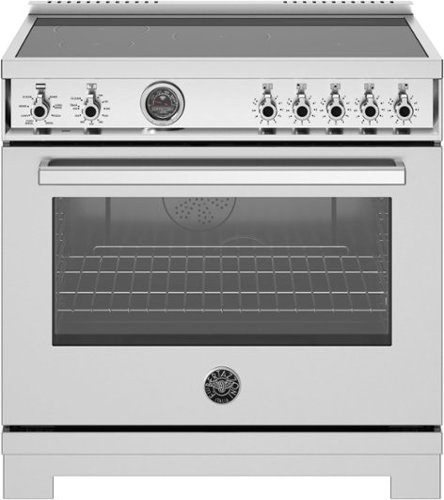 Bertazzoni - 36" Professional Series range - Electric self clean oven - 5 induction zones - Stainless Steel