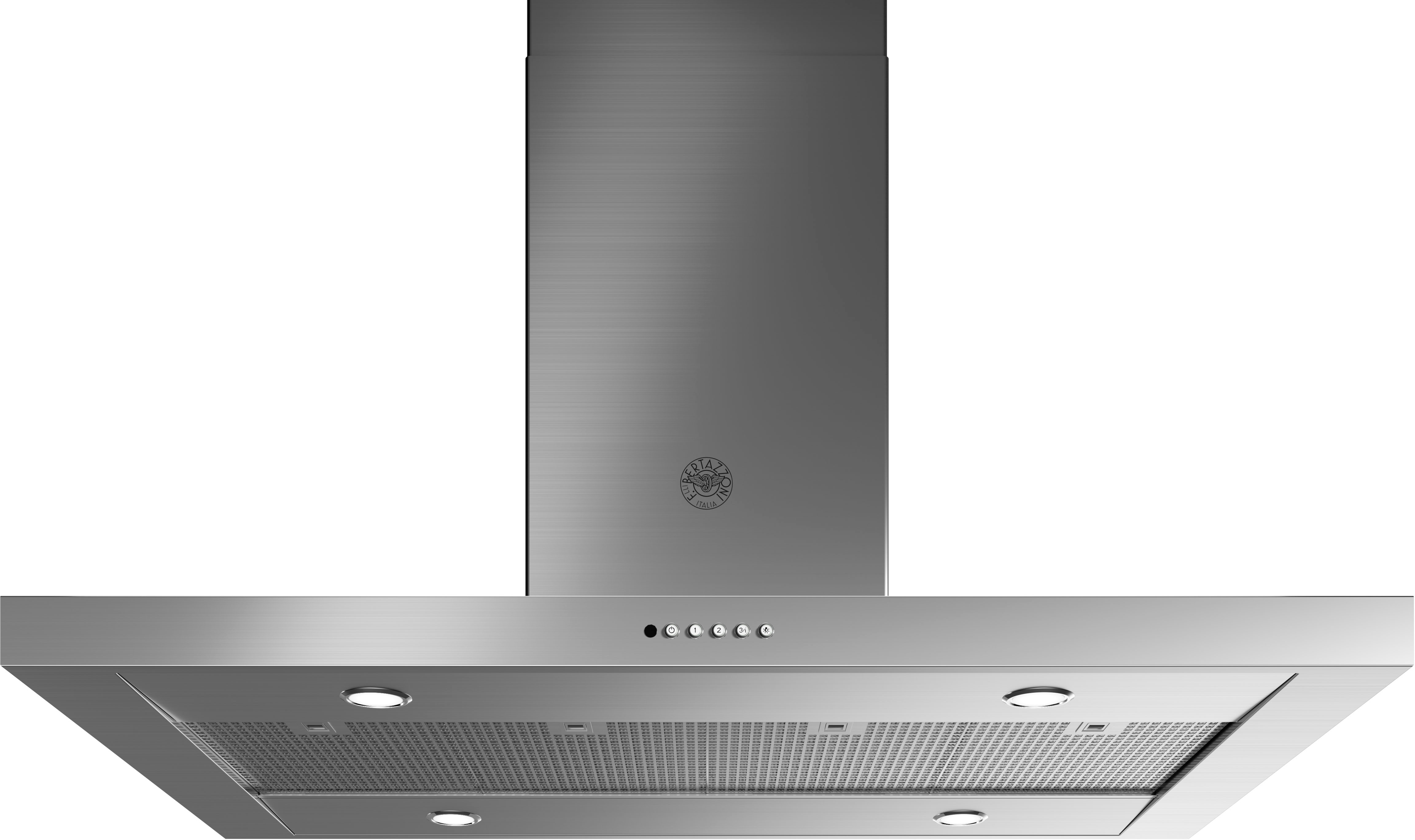 Bertazzoni - 48" T-Shape Hood - Island - Stainless Steel