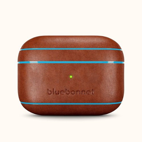 Bluebonnet - Leather AirPods Pro 2nd & 3rd Gen Case - Brown