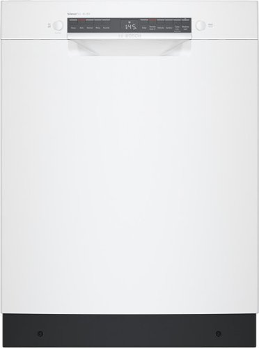 Bosch - 300 Series 24" Front Control Smart Built-In Stainless Steel Tub Dishwasher with RackMatic, 46 dBA - White