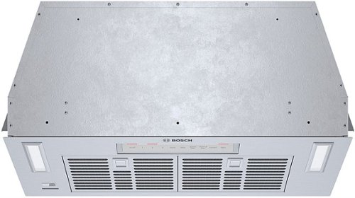 Bosch - 300 Series 30" Externally Vented Cabinet Depth Custom Insert Range Hood with WiFi and 300 CFM Blower - Stainless Steel