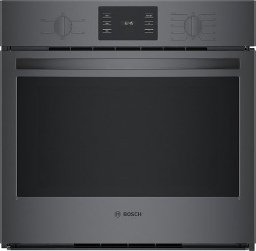 Bosch - 500 Series 30" Built-In Single Electric Convection Wall Oven - Black Stainless Steel