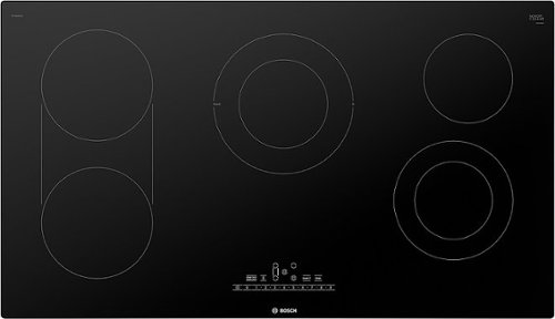 Bosch - 800 Series 36" Built-In Electric Cooktop with 5 elements - Black