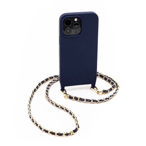 Bryten - Monarch Crossbody Case with MagSafe for Apple iPhone 14 Pro Max - Navy Blue