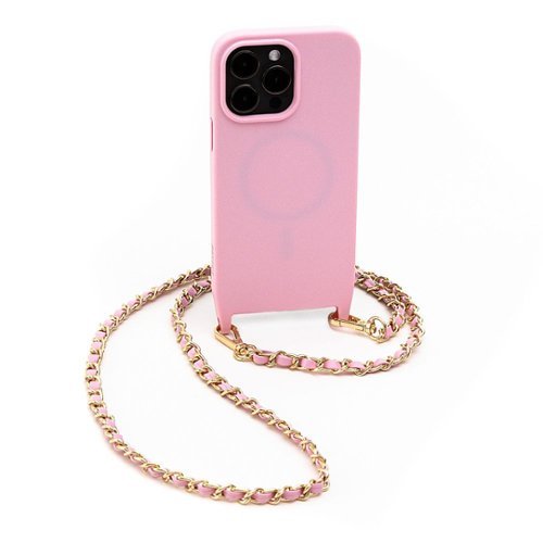 Bryten - Monarch Crossbody Case with MagSafe for Apple iPhone 14 Pro - Pink