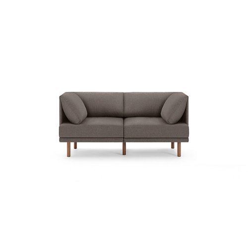 Burrow - Contemporary Range 2-Seat Sofa - Heather Charcoal