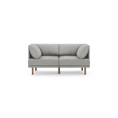 Burrow - Contemporary Range 2-Seat Sofa - Stone Gray