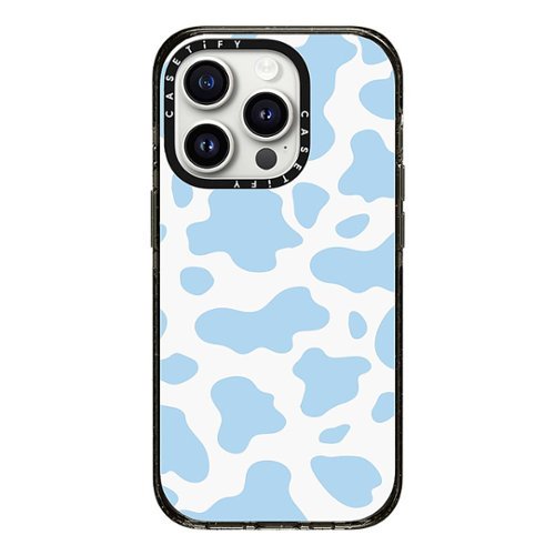 CASETiFY - Impact Case with MagSafe for Apple iPhone 15 Pro - Blue Cow Print