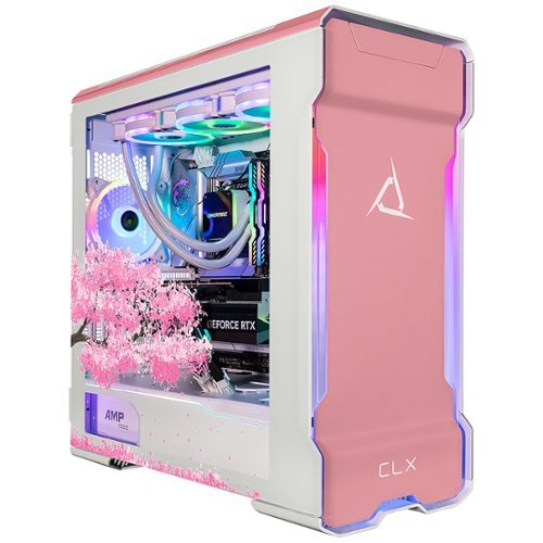 CLX - RA Gaming Desktop - Intel Core i9 13900KF - 32GB DDR5 Memory - GeForce RTX 4090 - 1TB NVMe SSD + 4TB HDD - White/Pink