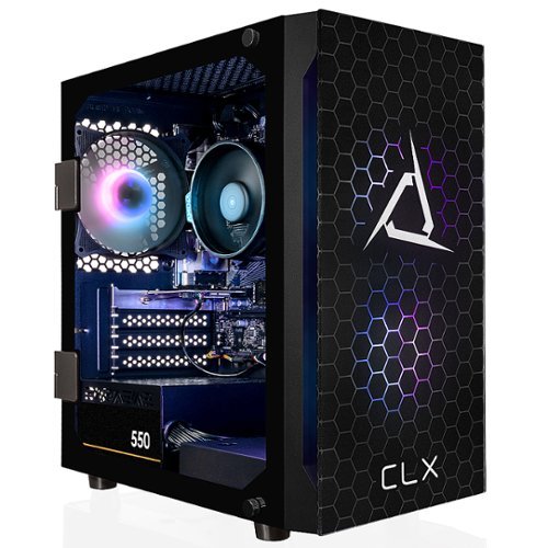 CLX - SET Gaming Desktop - AMD Ryzen 5 5600G - 8GB Memory - Radeon Graphics Shared - 500GB M.2 NVMe SSD - Black