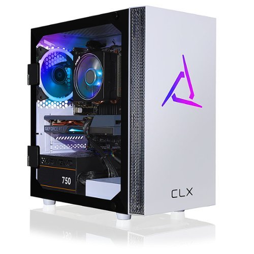 CLX - SET Gaming Desktop - AMD Ryzen 9 5900X - 16GB Memory - NVIDIA GeForce RTX 3060 - 500GB NVMe M.2 SSD + 3TB HDD - White