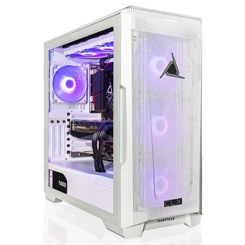 CLX - SET Gaming Desktop - AMD Ryzen 9 7950X - 32GB DDR5 4800 Memory - NVIDIA GeForce RTX 4090 - 1TB M.2 NVMe SSD + 4TB HDD - White