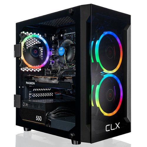 CLX - SET Gaming Desktop - Intel Core i5 11400F - 16GB Memory - Radeon RX 6500 XT - 1TB M.2 NVMe SSD - Black