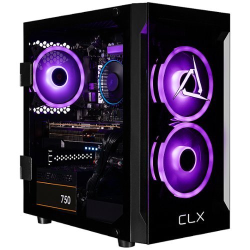 CLX - SET Gaming Desktop - Intel Core i5 14600KF - 16GB DDR5 4800 Memory - Radeon RX 7800 XT - 2TB NVMe M.2 SSD - Black