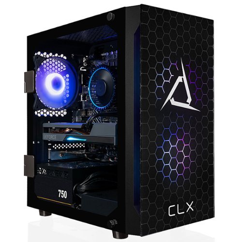 CLX - SET Gaming Desktop - Intel Core i7 12700F - 16GB DDR4 3600 Memory - GeForce RTX 4060 Ti - 1TB NVMe M.2 SSD + 2TB HDD - Black