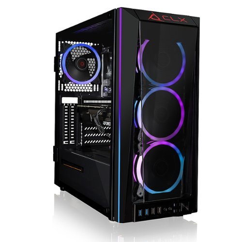 CLX - SET Gaming Desktop - Intel Core i9 11900KF - 32GB Memory - NVIDIA GeForce RTX 3070 Ti - 500GB NVMe M.2 SSD + 4TB HDD - Black