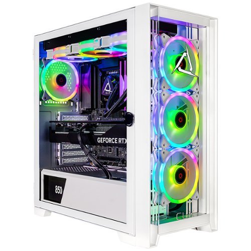 CLX - SET Gaming Desktop - Intel Core i9 14900KF - 64GB DDR5 5600 Memory - GeForce RTX 4080 SUPER - 2TB NVMe M.2 SSD + 4TB HDD - White