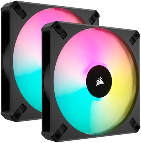 CORSAIR - AF140 RGB ELITE 140mm Computer Case Fan with AirGuide Technology (2-pack) - Black