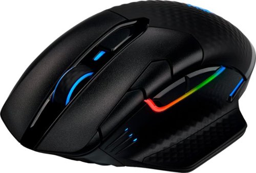 CORSAIR - DARK CORE RGB PRO SE Wireless Optical Gaming Mouse with Qi Wireless Charging - Black