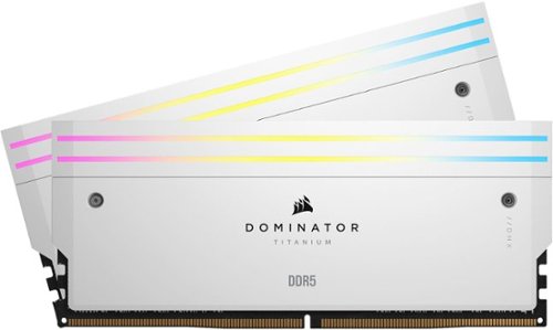 CORSAIR - DOMINATOR TITANIUM RGB 32GB (2x16GB) 7000MHz DDR5 C34 DIMM Desktop Memory - White