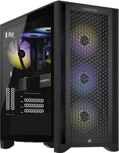 CORSAIR - VENGEANCE i7400 Gaming Desktop-Intel Core i5-13600KF - 32GB DDR5 5600 MHz Memory-NVIDIA GeForce RTX 4060 Ti FE - 1TB SSD - Black