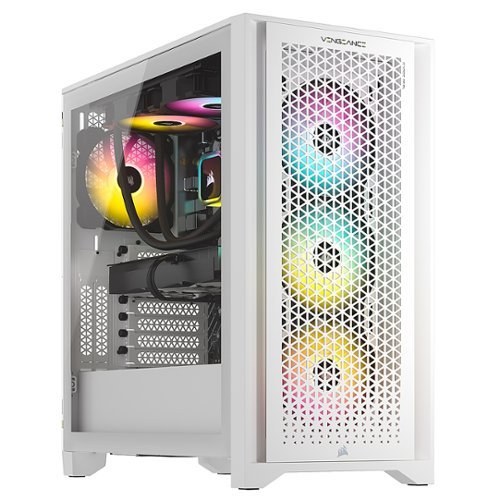 CORSAIR - VENGEANCE i7500 Gaming Desktop - Intel Core i5 14600KF - 32GB RGB DDR5 Memory - NVIDIA GeForce RTX 4070 SUPER-1TB SSD - White