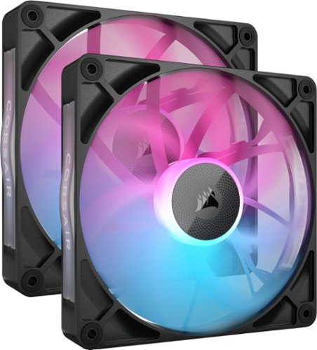 CORSAIR - iCUE LINK RX140 RGB 140mm PWM Computer Case Fan Starter Kit (2-pack) - Black