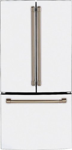 Café - 18 Cu. Ft. French Door Counter-Depth Refrigerator, Customizable - Matte White