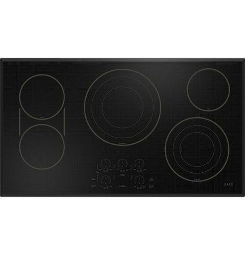 Café - 36" Electric Built In Cooktop, Customizable - Black