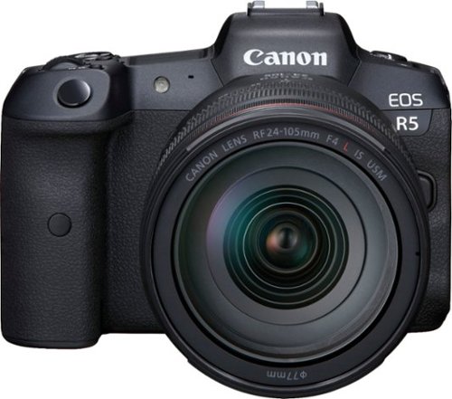 Canon - EOS R5 Mirrorless Camera with RF 24-105mm f/4L IS USM Lens - Black