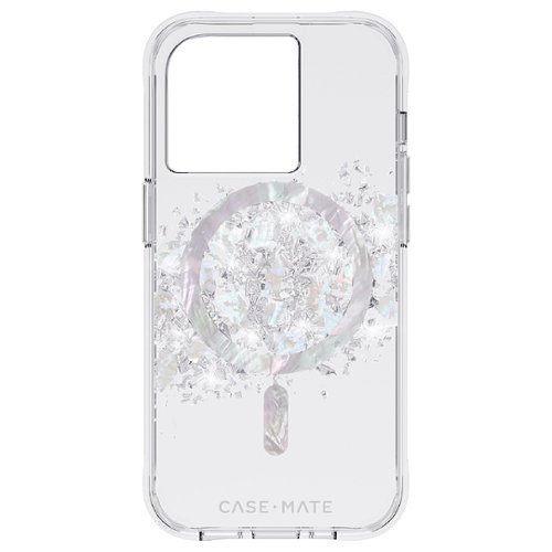 Case-Mate - Antimicrobial Hardshell Case with MagSafe for Apple iPhone 14 Pro - Touch of Pearl