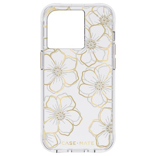 Case-Mate - Hardshell Case for iPhone 14 Pro - Floral Gems