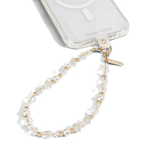 Case-Mate - Wristlet Beaded Charm for Most Cell Phones - Moon Crystal