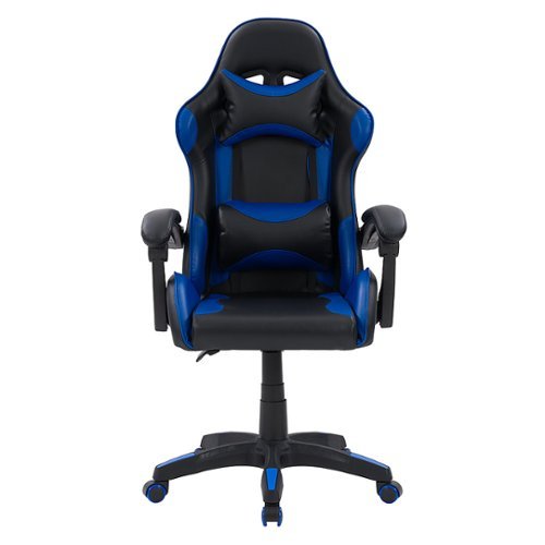 CorLiving Ravagers Gaming Chair - Black and Blue