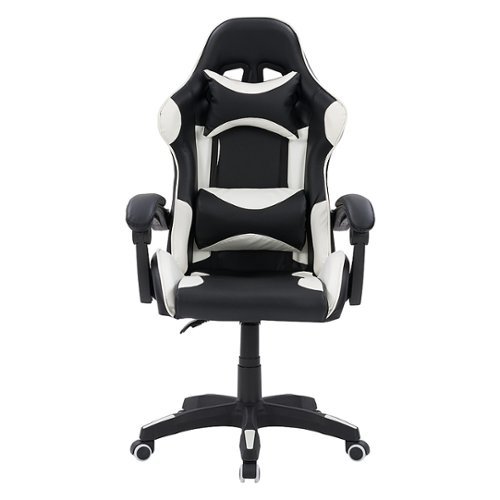 CorLiving Ravagers Gaming Chair - Black and White