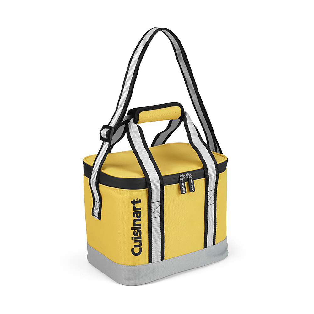 Cuisinart - 8-Can Thermal Insulated Square Lunch Tote Cooler Bag - Yellow