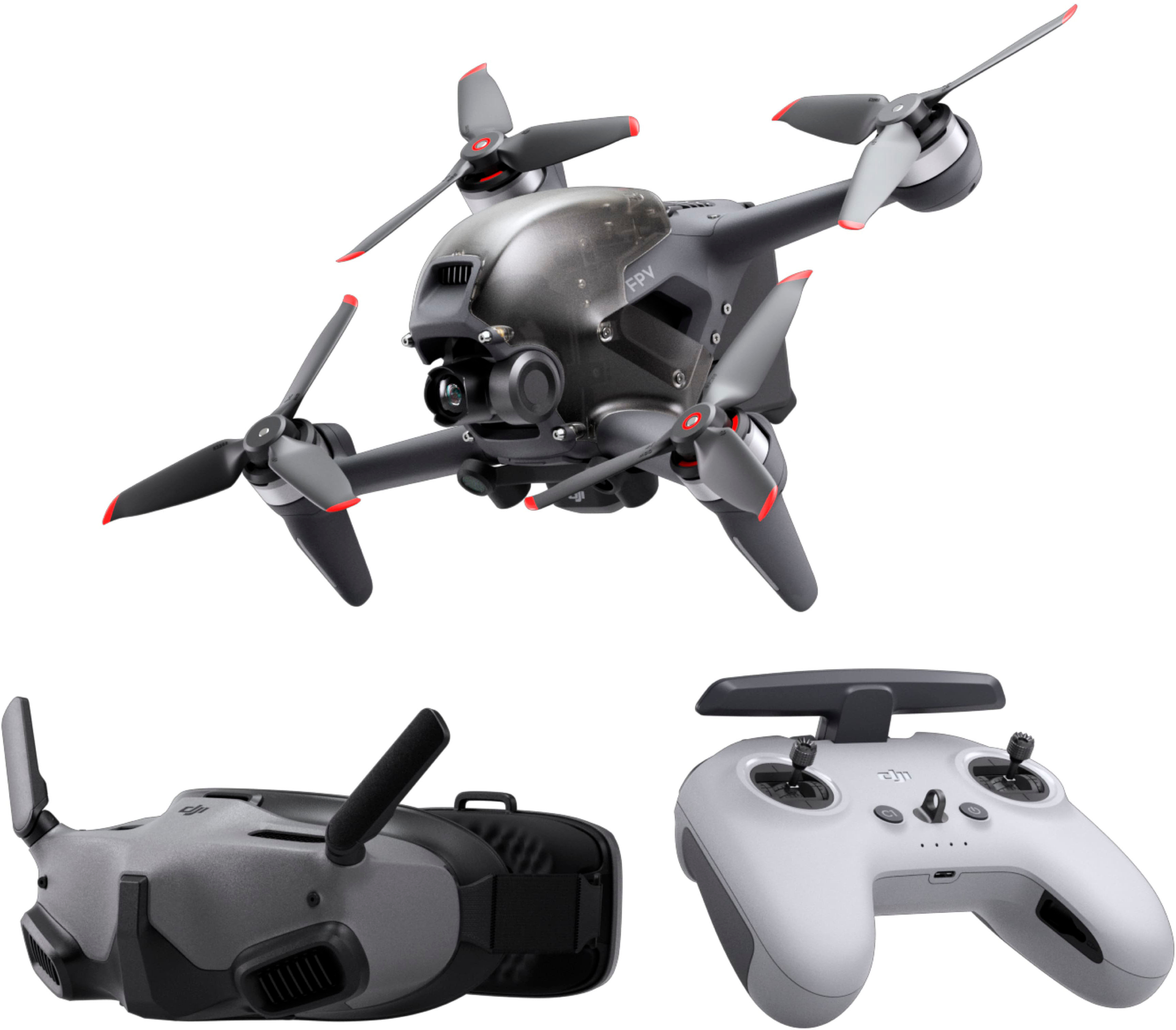 DJI - FPV Explorer Combo Drone with Remote Control - Gray